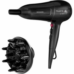Rowenta Powerline CV5912F0 Sèche-cheveux 2300 W Noir (Noir, CC, Noir, Orifice De Suspension, 1,8 M, Chine, 2300 W)