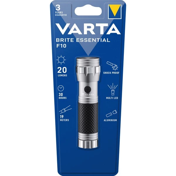 Varta 15608201401, Lampe De Poche (Argent/Noir)