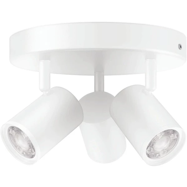 WiZ 3 Spots Orientables IMAGEO Plaque Ronde, Lumière LED (Blanc, Spot D'éclairage Intelligent, Blanc, LED, Ampoule(s) Non Remplaçable(s), 2200 K, 6500 K) – Image 2