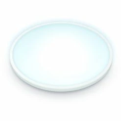 WiZ Plafonnier Superslim 16 W, Lumière LED (Blanc, Éclairage De Plafond Intelligent, Blanc, Wi-Fi/Bluetooth, LED, Ampoule(s) Non Remplaçable(s), 2700 K)
