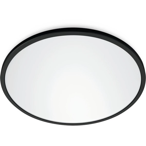 WiZ Plafonnier Superslim 22 W, Lumière LED (Noir, Éclairage De Plafond Intelligent, Noir, Wi-Fi/Bluetooth, LED, Ampoule(s) Non Remplaçable(s), 2700 K) – Image 2